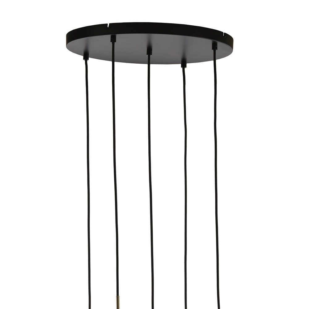 Esstisch-Pendellampe Lukaro 5-Licht – Rauchglas Light & Living 8717807703288