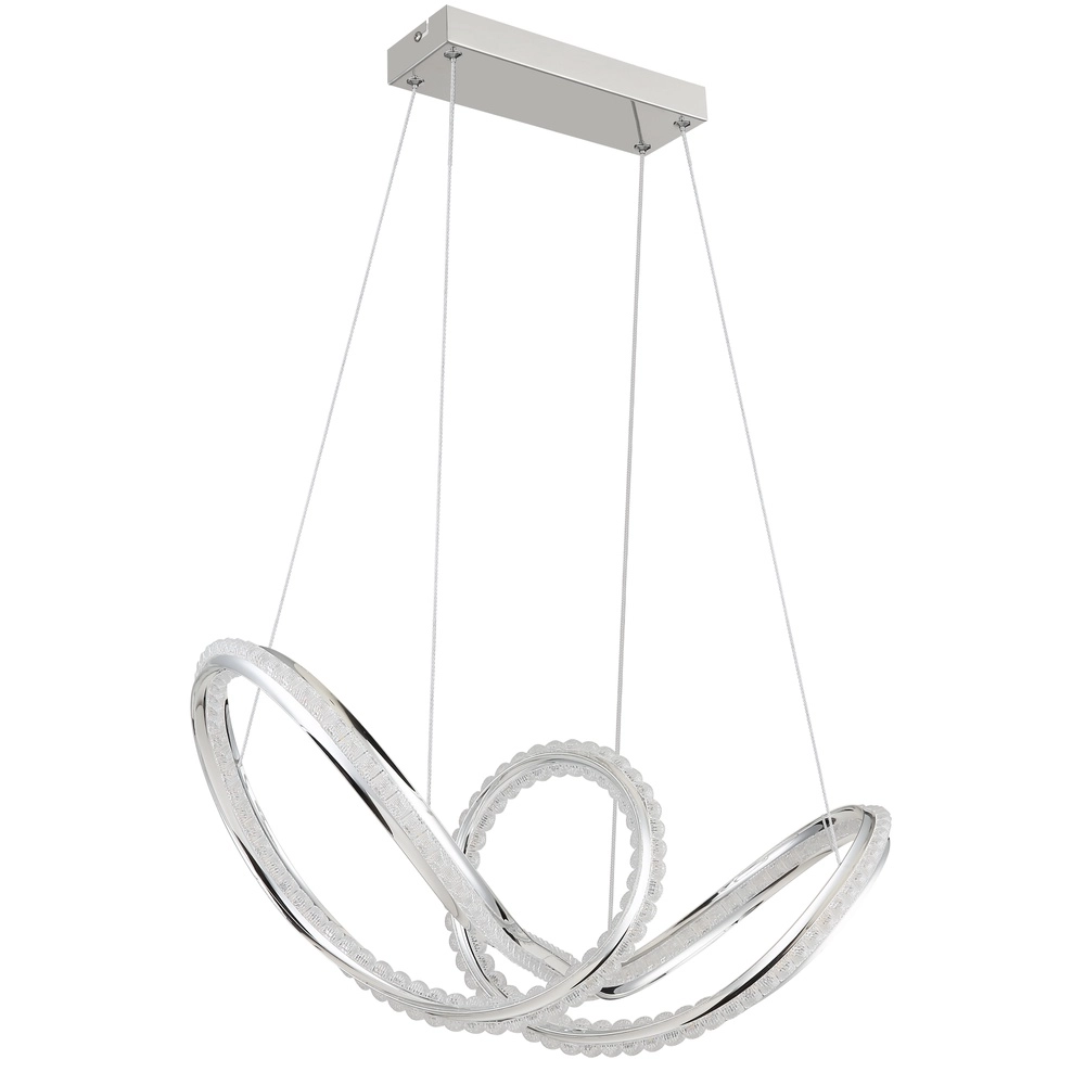 Moderne Pendellampe Evangeline Chrom Globo 9007371583201