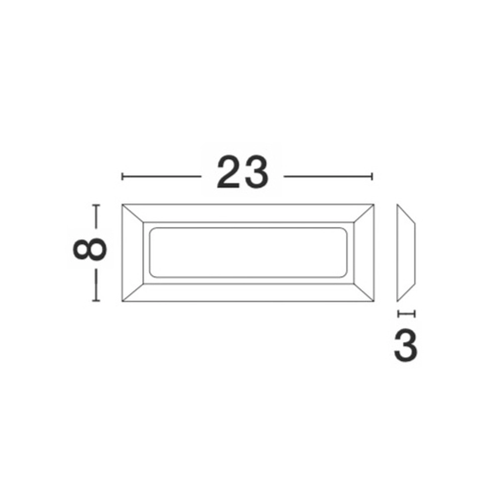 Schlanke Wandleuchte Pulsar 4W Grau Lyora 5212017413055