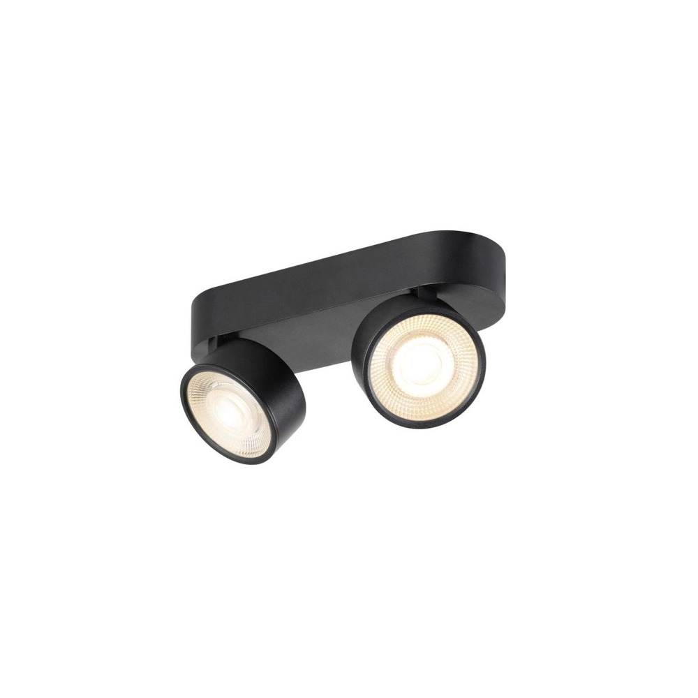 Aufputz-Spot Kalu 2.0 doppelt schwarz 2700K