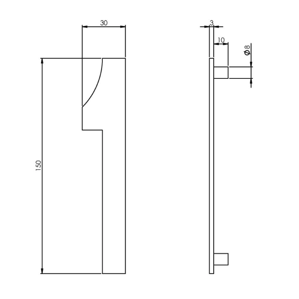 Hausnummer 1 Numbra 15cm Edelstahl Intersteel 8714186058299