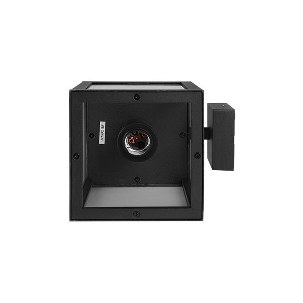 Schwarze Außenlampe Lidio mit Glas Lyora 5904703009795