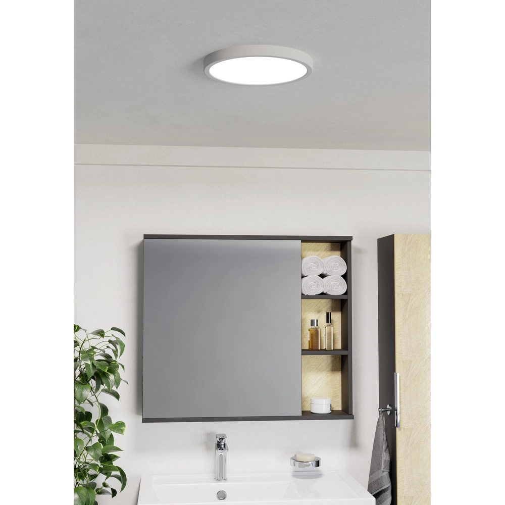 Deckenlicht IP44 Fueva 6 rund – weiß – Ø 27,8 cm Eglo 9008606330386