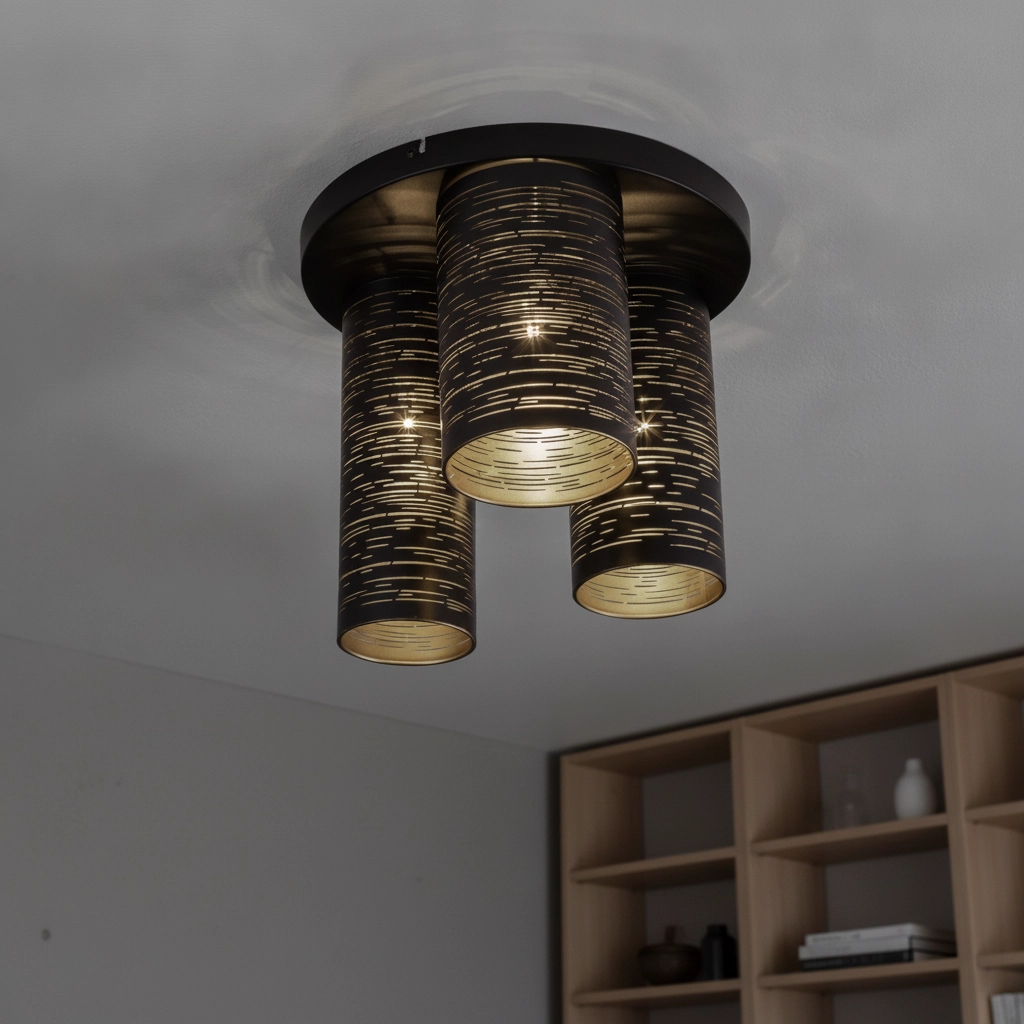Deckenlampe Zane schwarz