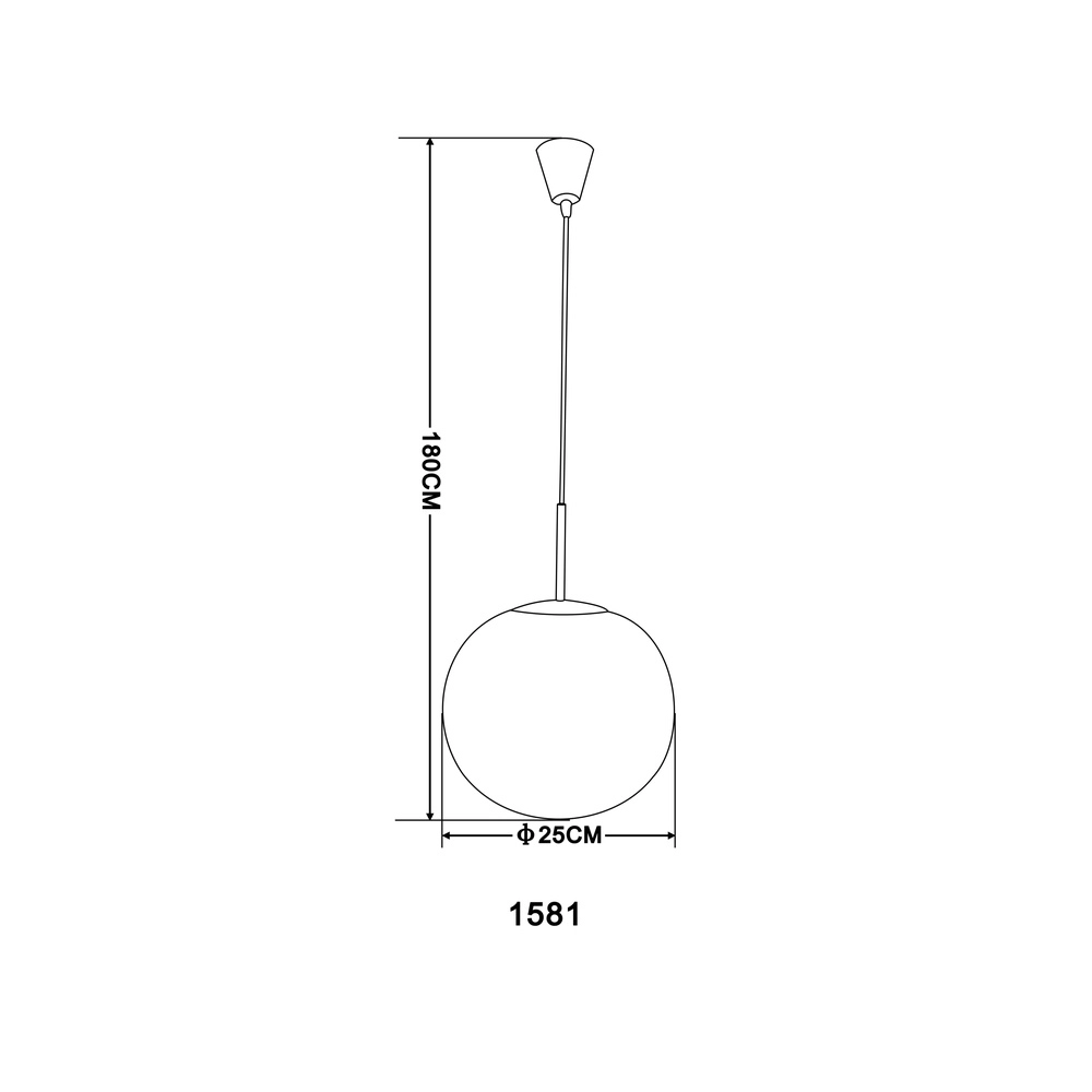 Design-Pendellampe Balla Nickel mit weißem Ø 25 cm Globo 9007371129409