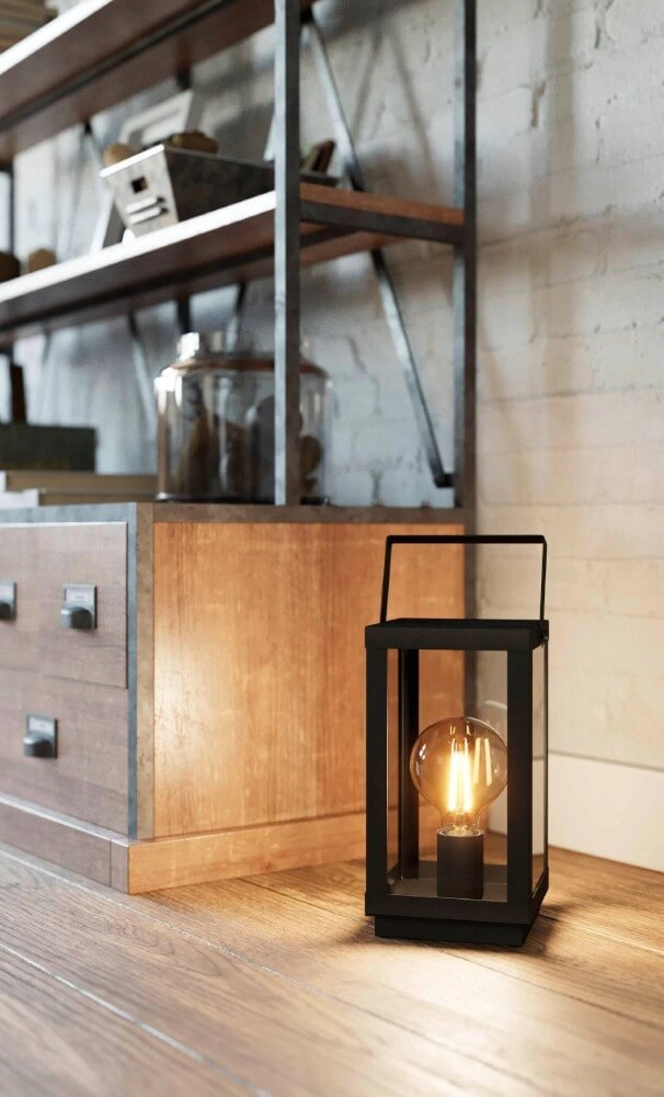 Schwarze Tischlampe Bradford 1 Eglo 9002759436230