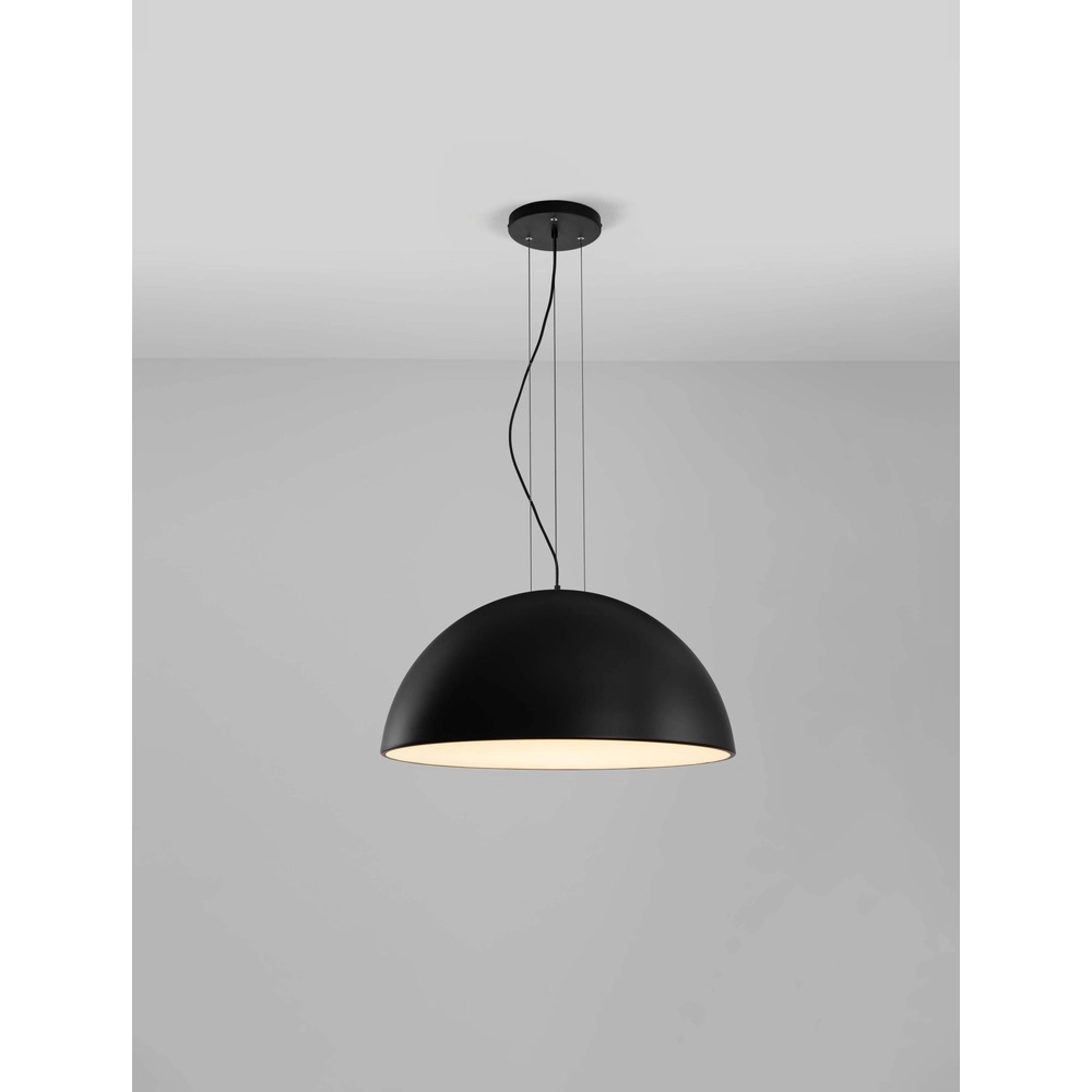 Schlanke Pendelleuchte Tholos schwarz Ø 70cm Lyora 5212017457882