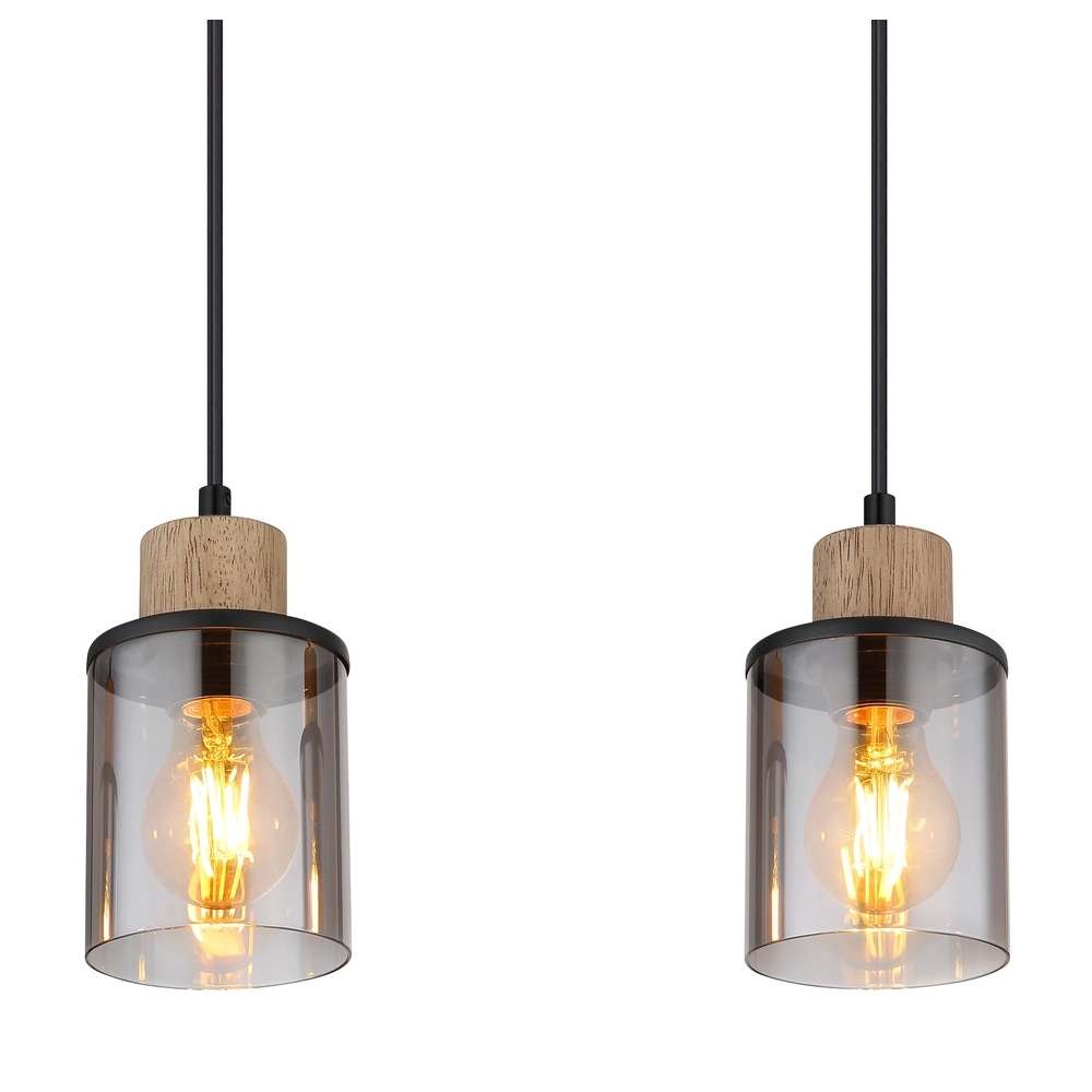 4-Licht Pendellampe Reid Schwarz Globo 9007371445264