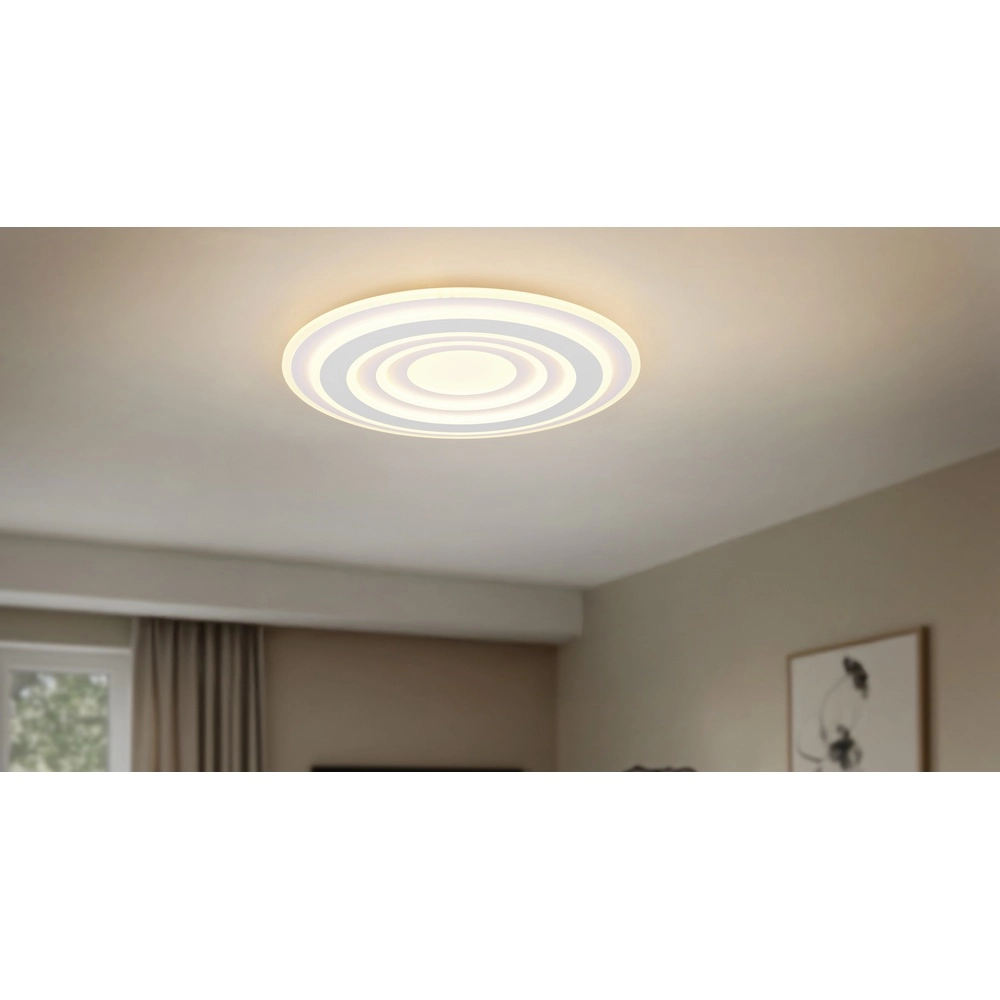 Moderne Deckenleuchte Costa weiß Ø 48cm Trio 4017807653557
