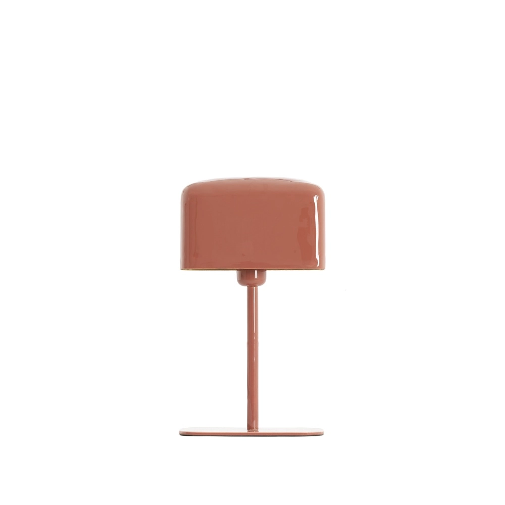 Nachttischlampe Elenie 20x10 cm – glänzende dunkle Koralle Light & Living 8717807818708