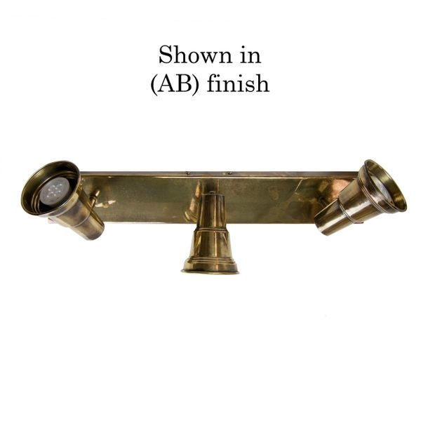 Ländliche Lampe Spot Beam 3-flammig - kupfer geflammt (AB) Limehouse