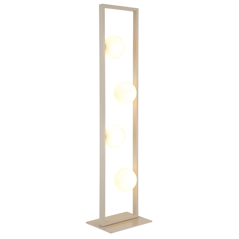 Design-Stehlampe Nanda Sandbraun