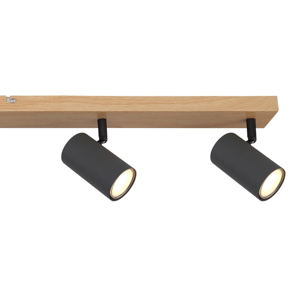 Deckenlampe 6-Licht Robby Holz Globo 9007371436590