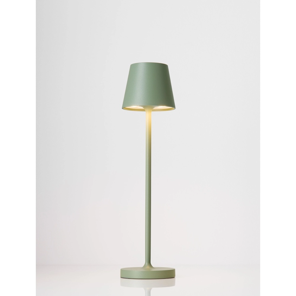 Tischlampe Petit olivgrün wiederaufladbar