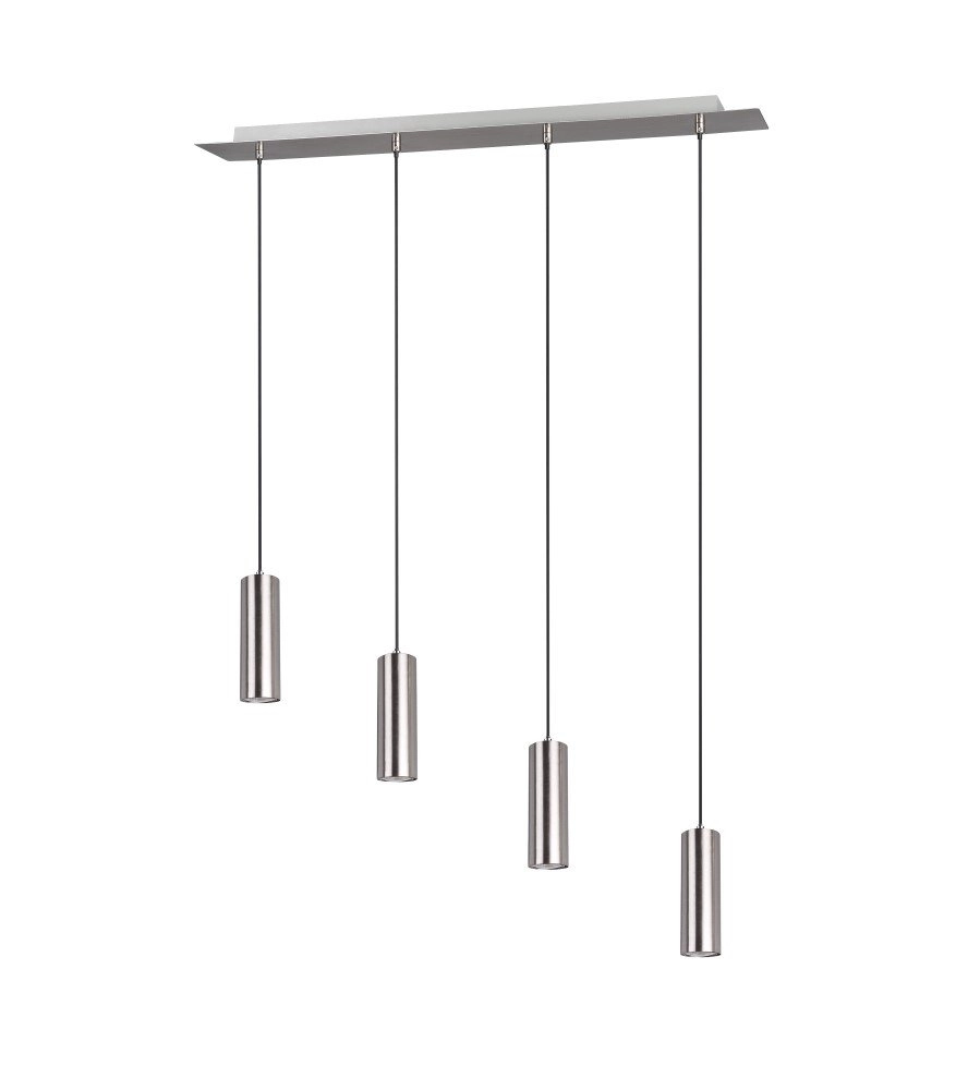 Pendelleuchte Marley 4-Licht-Nickelmatte Trio 4017807408775