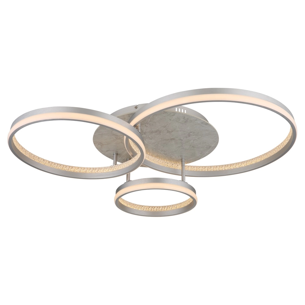 Deckenlampe Mary Silbergrau 3-Licht Globo 9007371519859