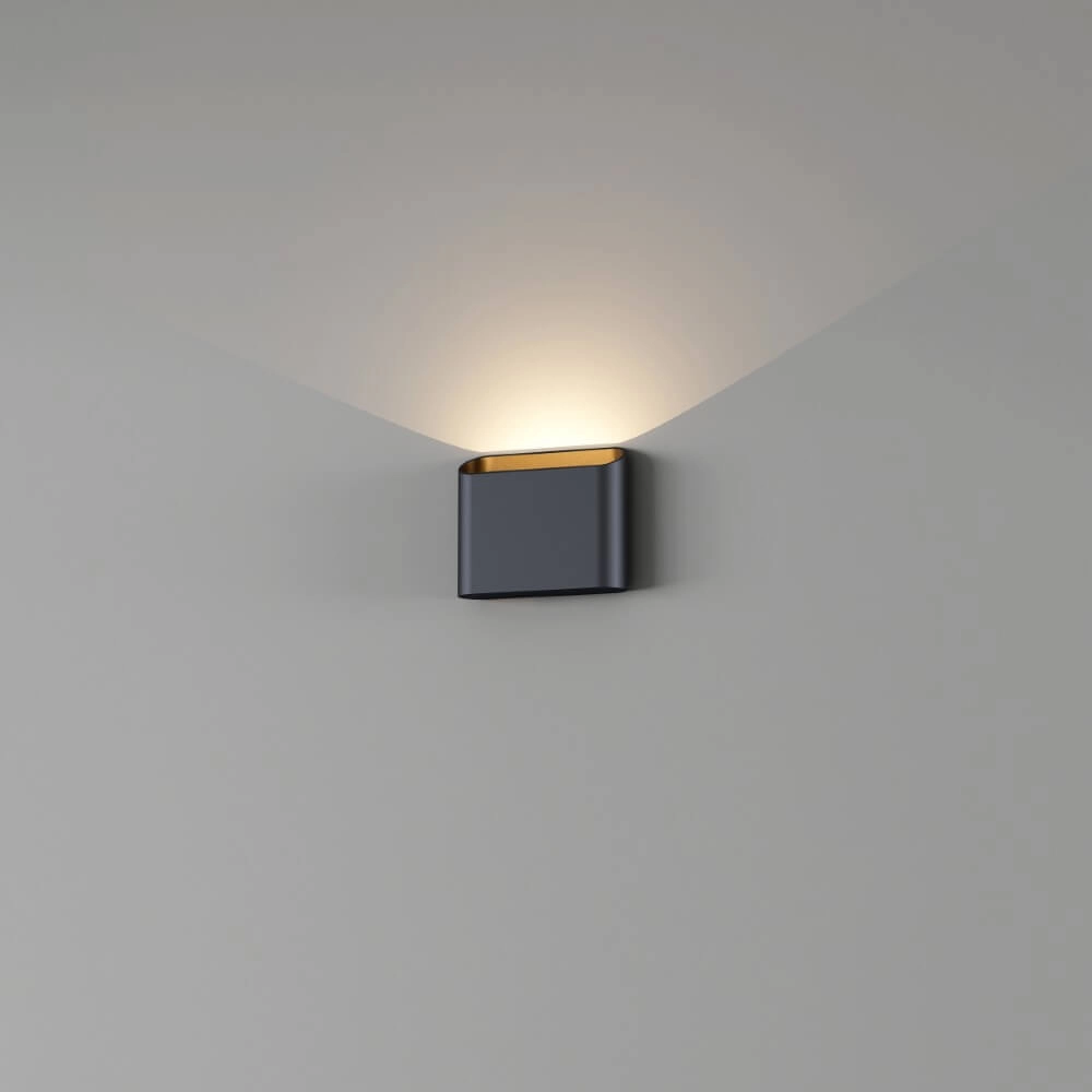 Wandleuchte Diaz 1L Schwarz mit Gold Artdelight 8720701102552