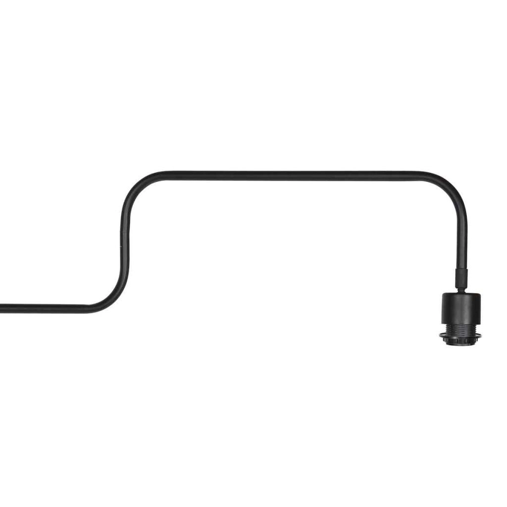 Schwarze Wandlampe Bloeba mit Korkkappe Ø40 cm Steinhauer 8712746180510