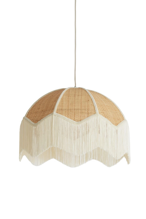 Cremefarbene Pendelleuchte Malacia Ø 50cm Light & Living 8717807761264