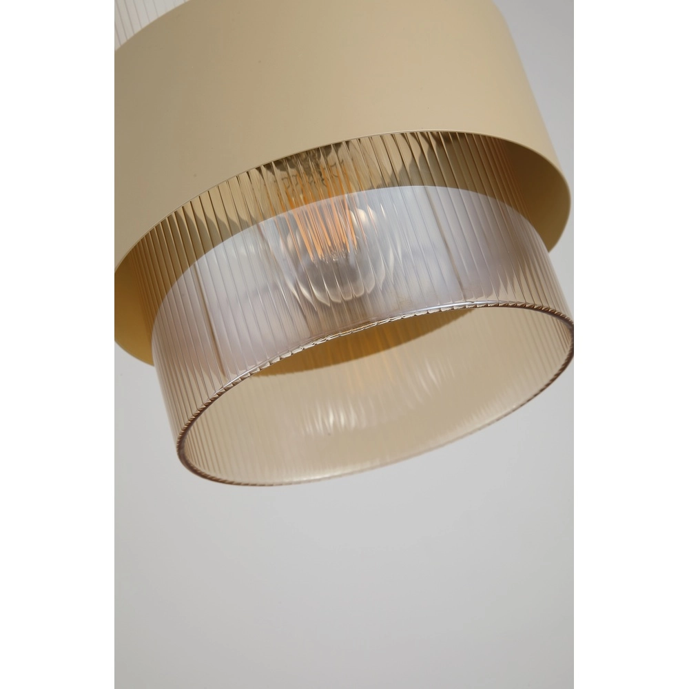 Pendelleuchte Royal 1-hell sandbraun Searchlight 5053423296777