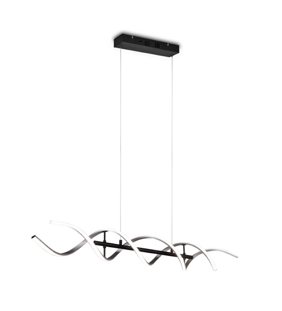 Design-LED-Hängelampe Sequence gebürstetes Metall