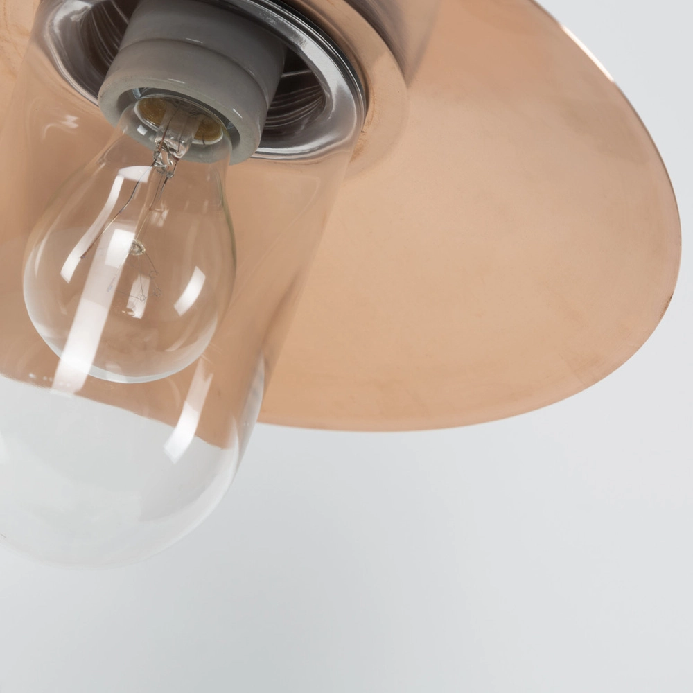 Ländliche Stalllampe Provence Schwarz mit Kupfer KS 8714732758406