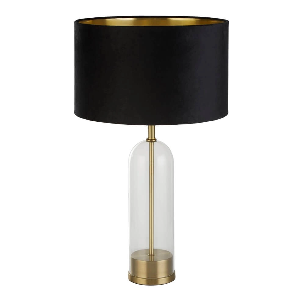 Tischlampe Oxford mit schwarzer Kapuze