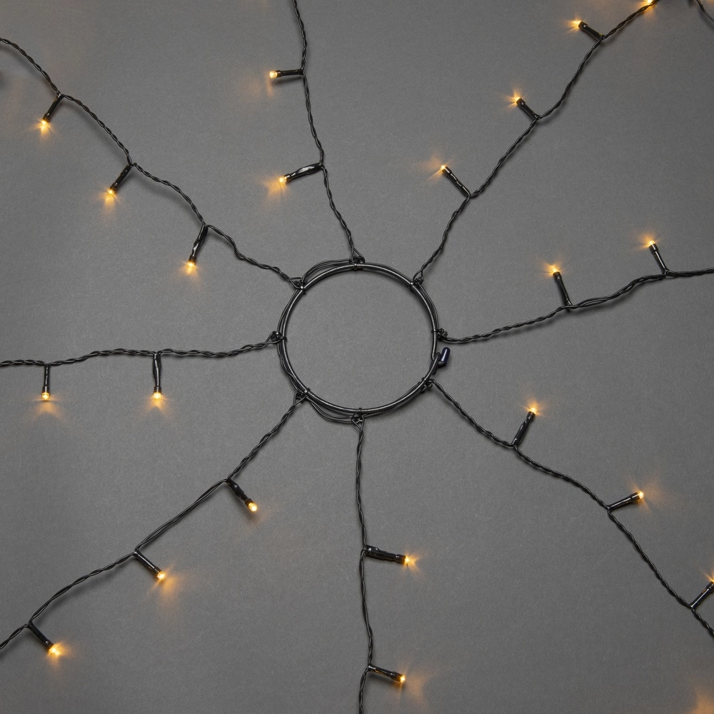 Beleuchtungsset 240cm - 8x 30 led - 2200K für den Weihnachtsbaum KonstSmide 7318306320818
