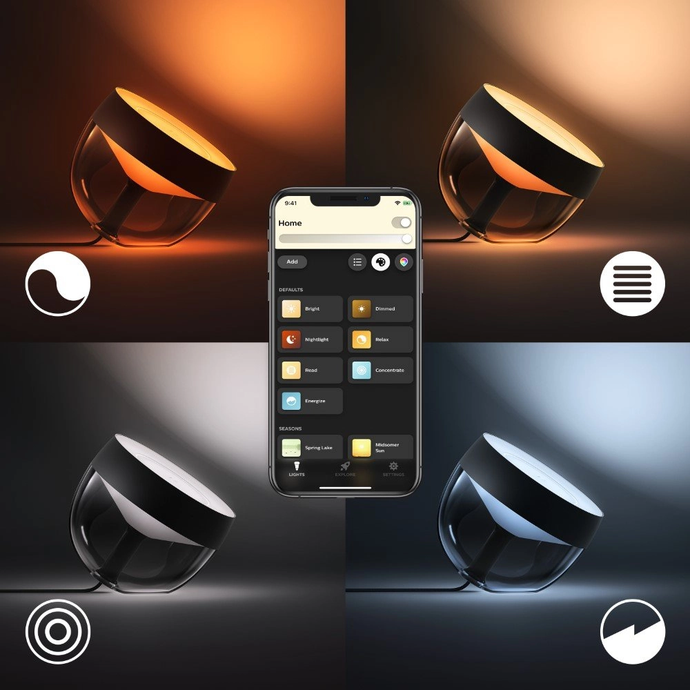 Uplight Hue Iris Schwarz Philips 8719514264489