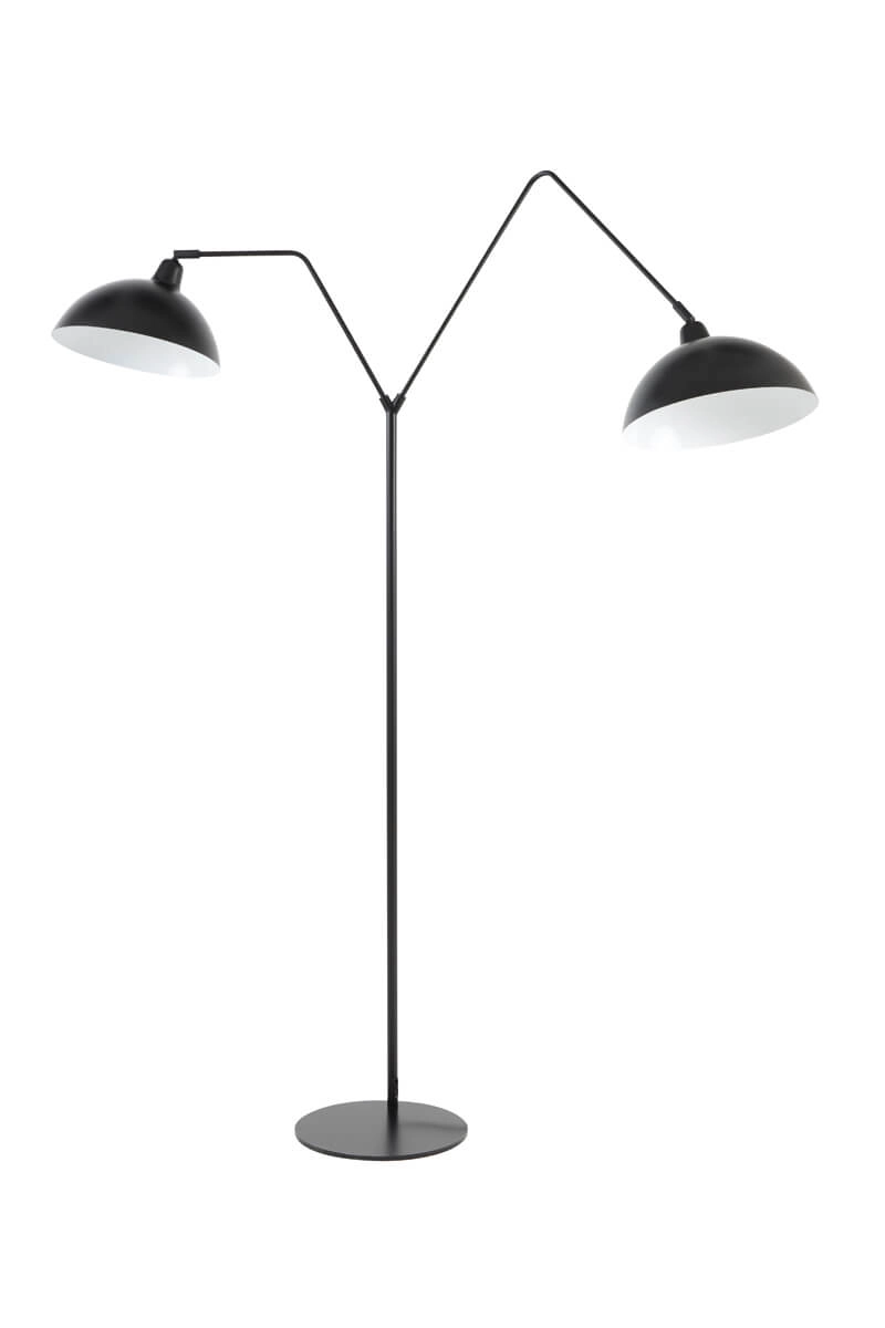Schwarze Stehleuchte Orion 2-flammig Light & Living 8717807305147