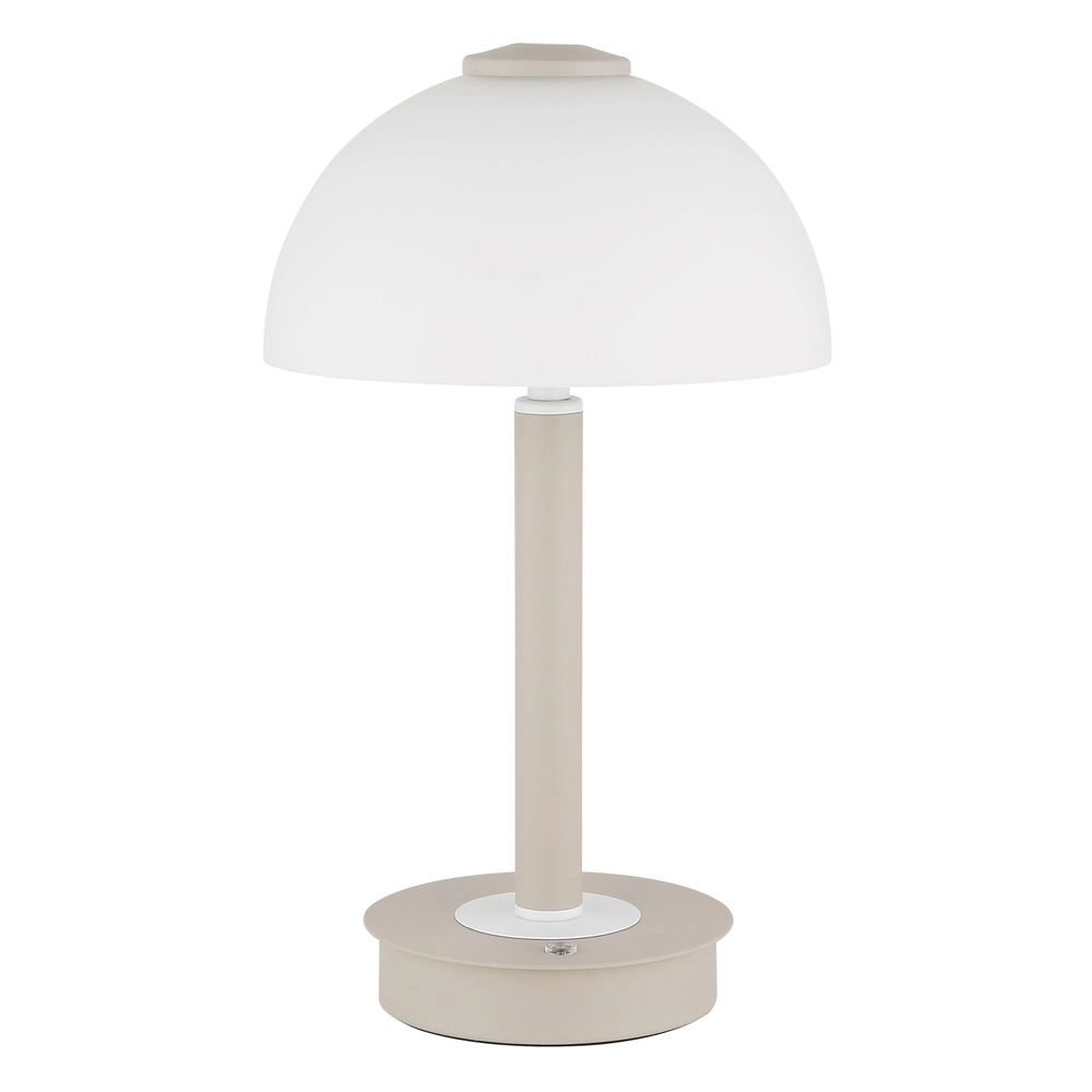 Moderne Tischleuchte Uldin sandbraun Globo 9007371580262