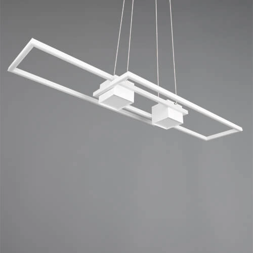 LED-Hängelampe Büro Albany Weiß Trio 4017807610338