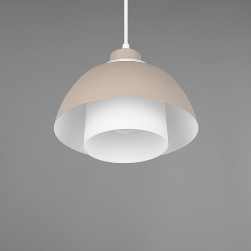 Design-Pendellampe Tilos sandbraun Ø 23 cm Trio 4017807690088