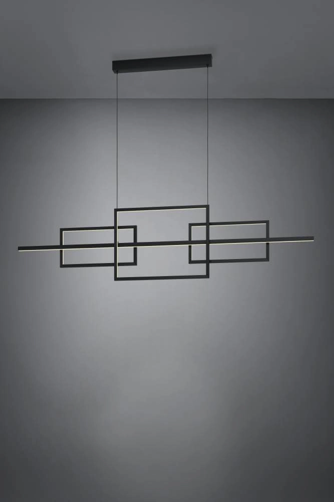 Büro-Hängelampe Puebla 150cm - schwarz Stars of Light 9002759397982