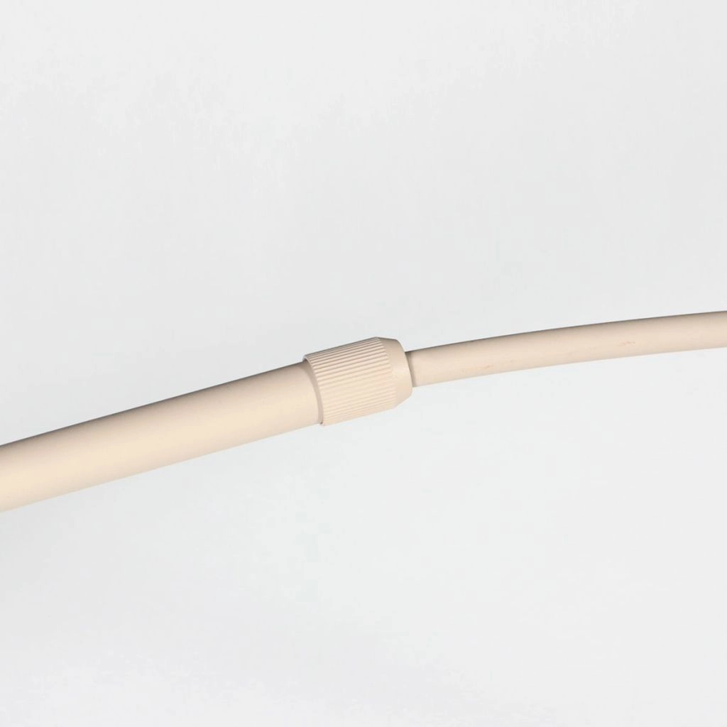 Lichtbogenlampe sandbraun Vela Lino mit schwarzem Farbton Ø60 cm Steinhauer 8712746185744