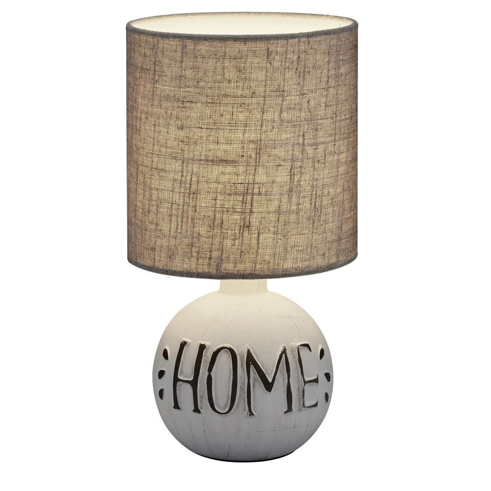 Tischlampe Lampenschirm Esna Home 16cm grau