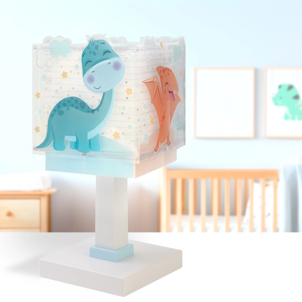 Tischlampe Baby Dinos blau Dalber 8420406634517