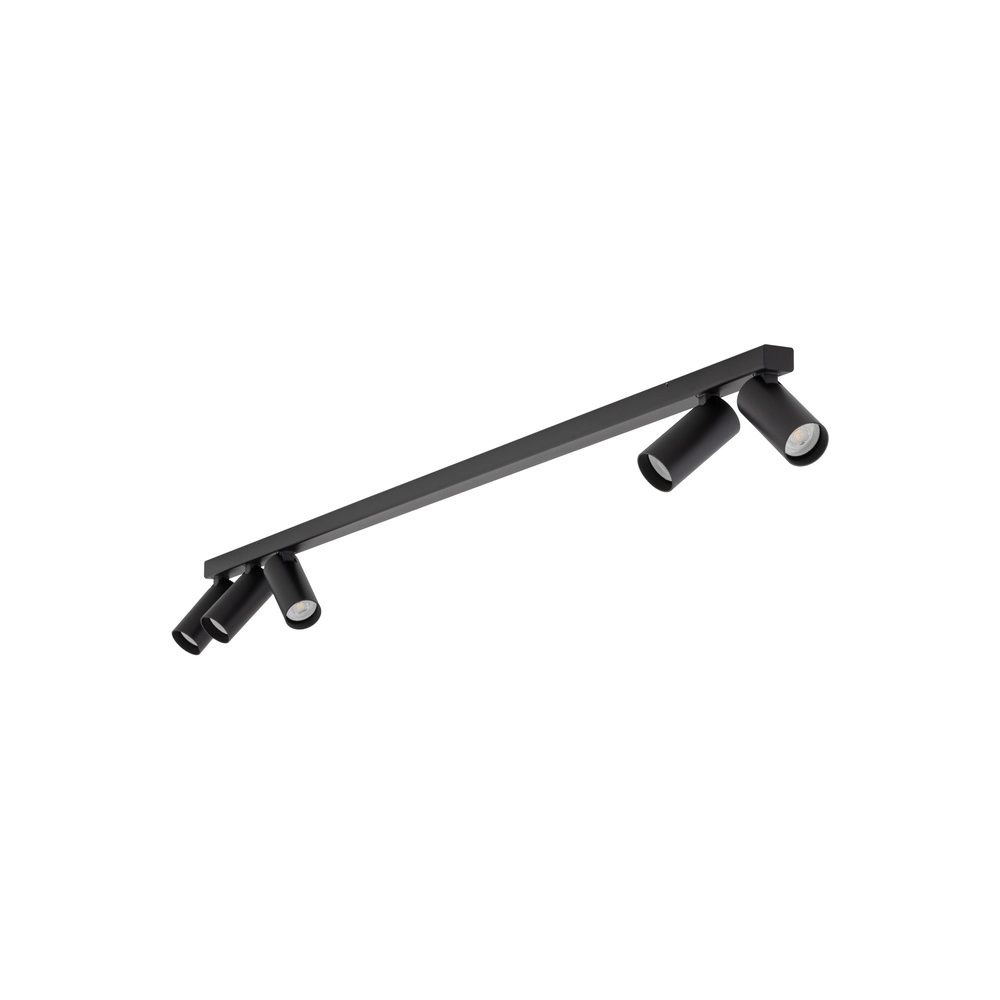 Oberflächenmontierter Spot 5x GU10 Fourty Schwarz Lyora 5903139107419
