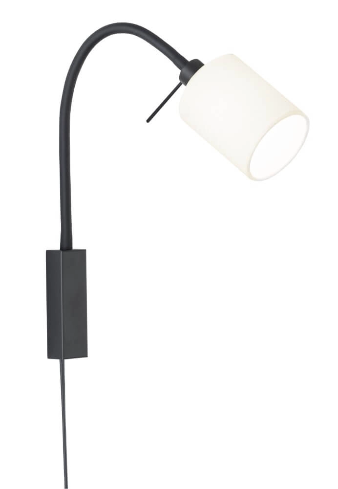 Nachttischlampe Maui weiße Kapuze