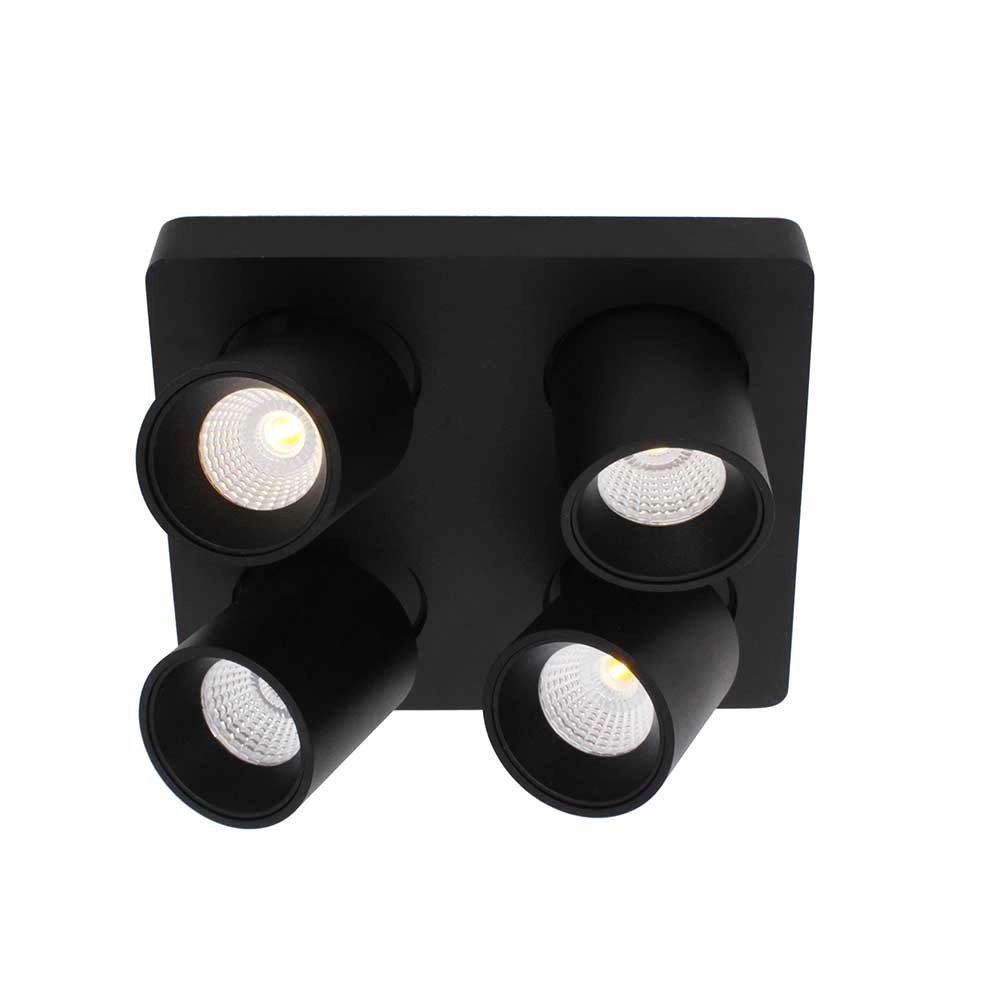 4-Lampen-Scheinwerfer Laguna Led schwarz