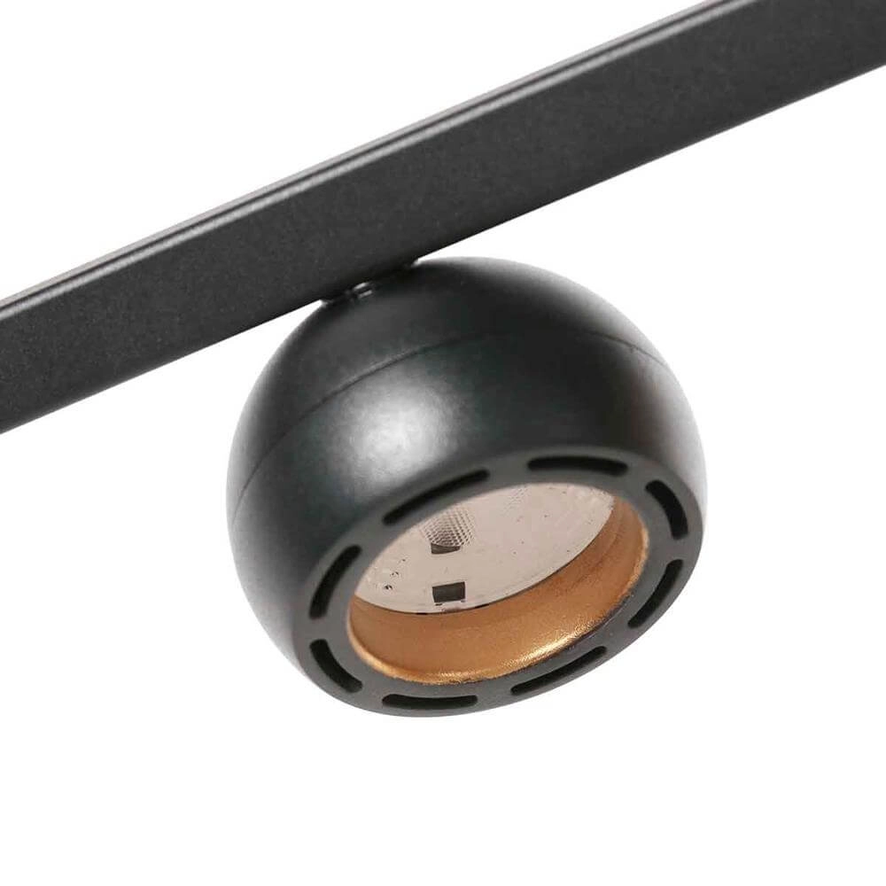 6-flammige Pendelleuchte Marcadore gerade schwarz Steinhauer 8712746176643