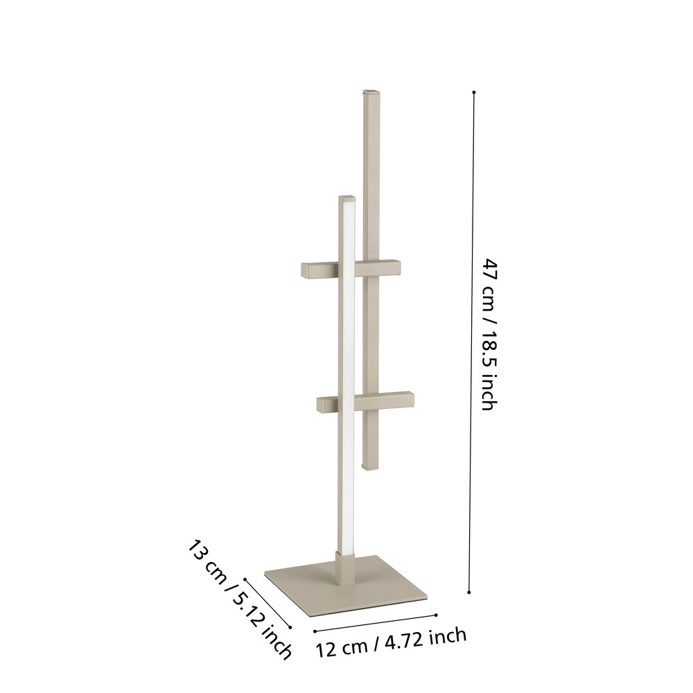 Design-Tischleuchte Trepiliano sandbraun Eglo 9008606356713