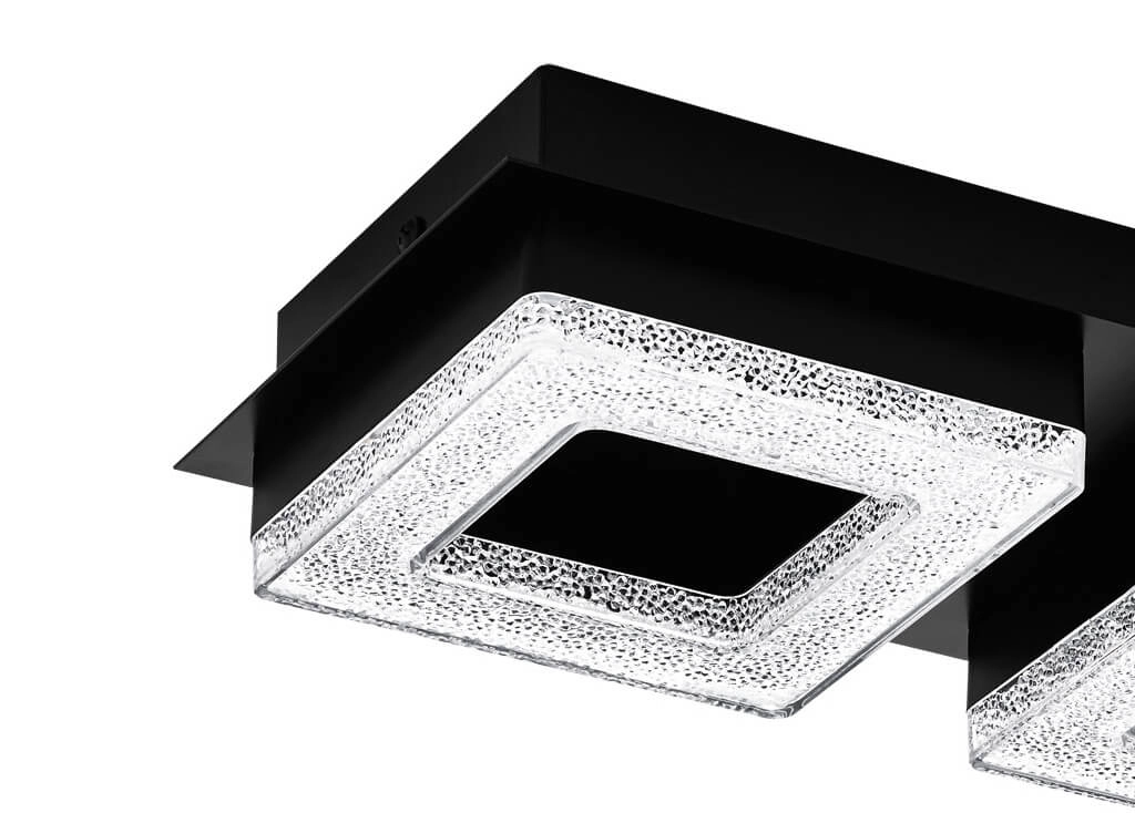 LED-Deckenlampe Fradelo 1 3x4w - 3000k - 46 cm schwarz Eglo 9002759993252
