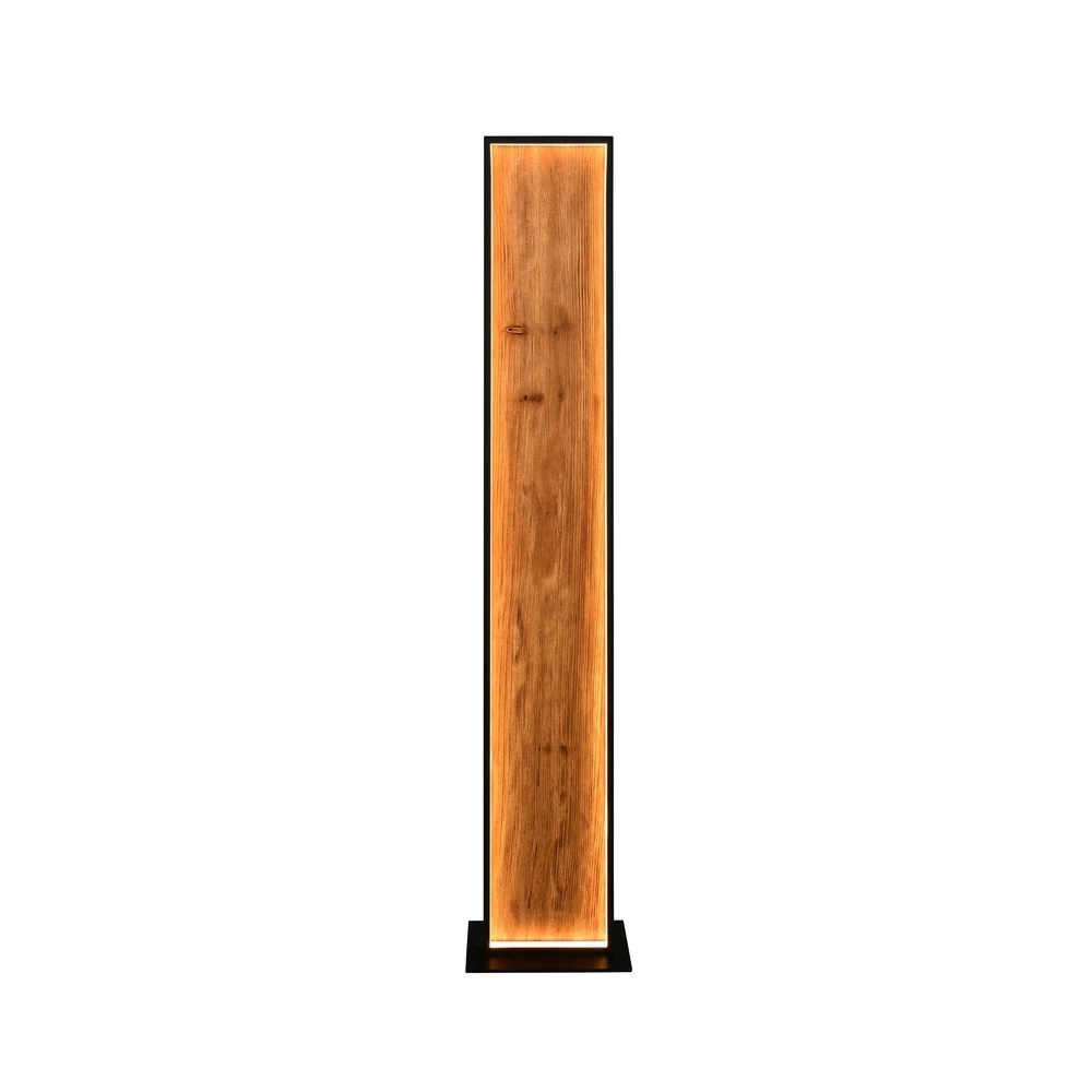 Design-Stehleuchte Kalea schwarz mit Holz Trio 4017807661446