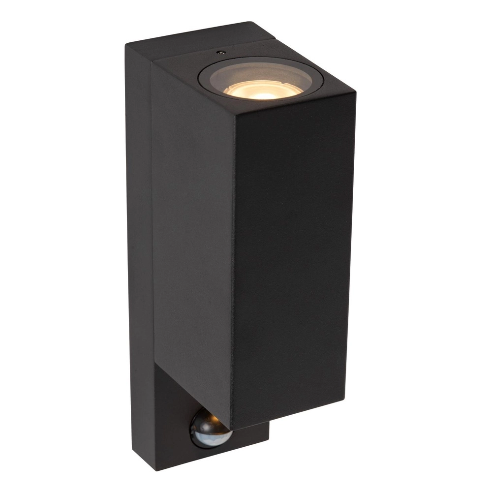 Design-Wandspot Zaro Up & Down Schwarz mit Sensor Lucide 5411212690180