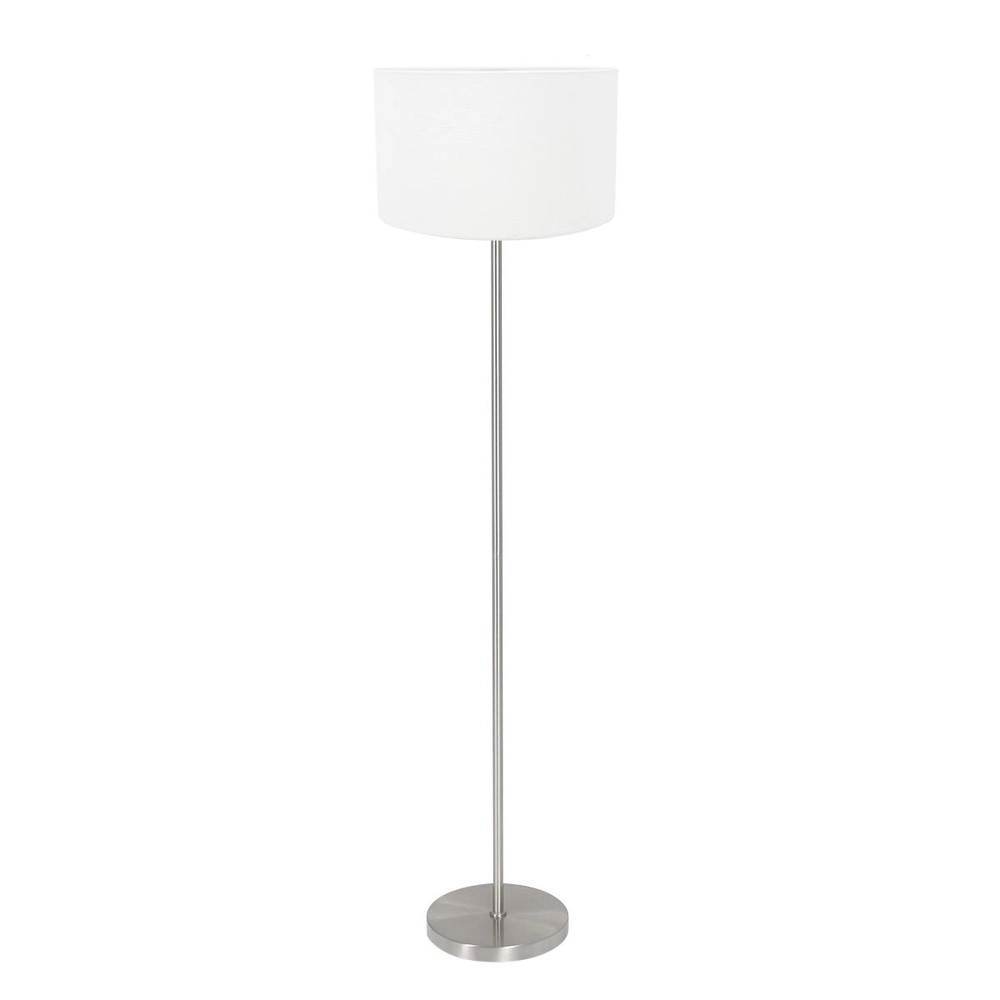 Stehlampe Noor mit weißer Kappe