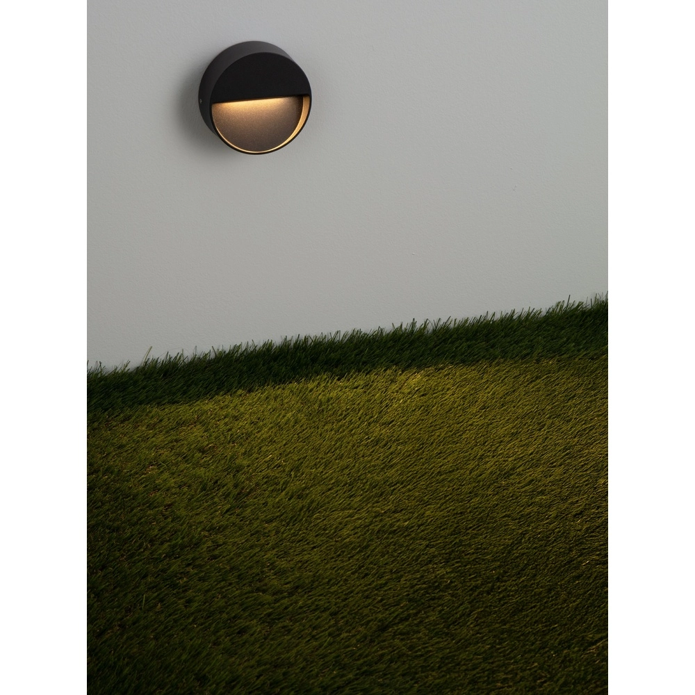 Runde Wandlampe Sete Schwarz Lyora 5212017497925