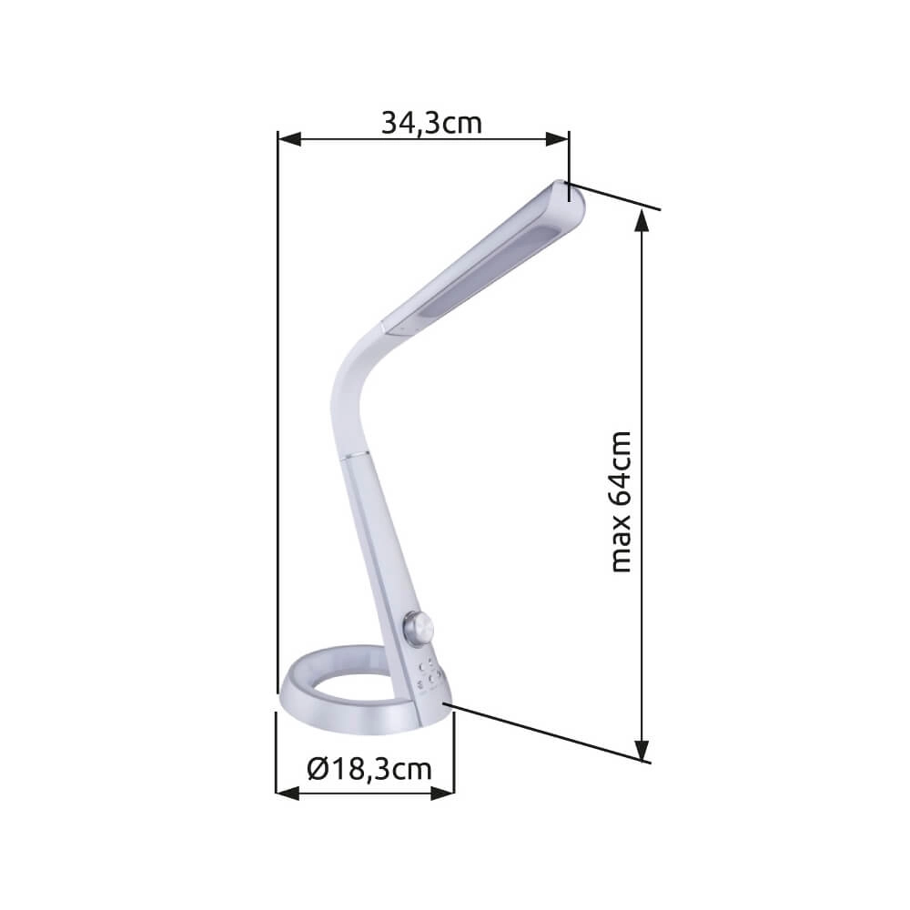 Schreibtischlampe Mitti dunkelgrau Globo 9007371372720