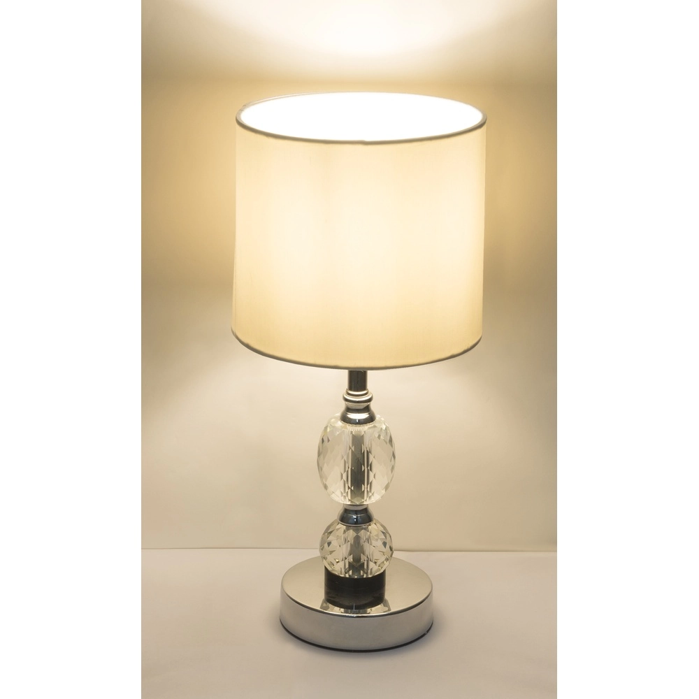 Klassische Tischlampe Bronn Chrom 47cm Globo 9007371382361