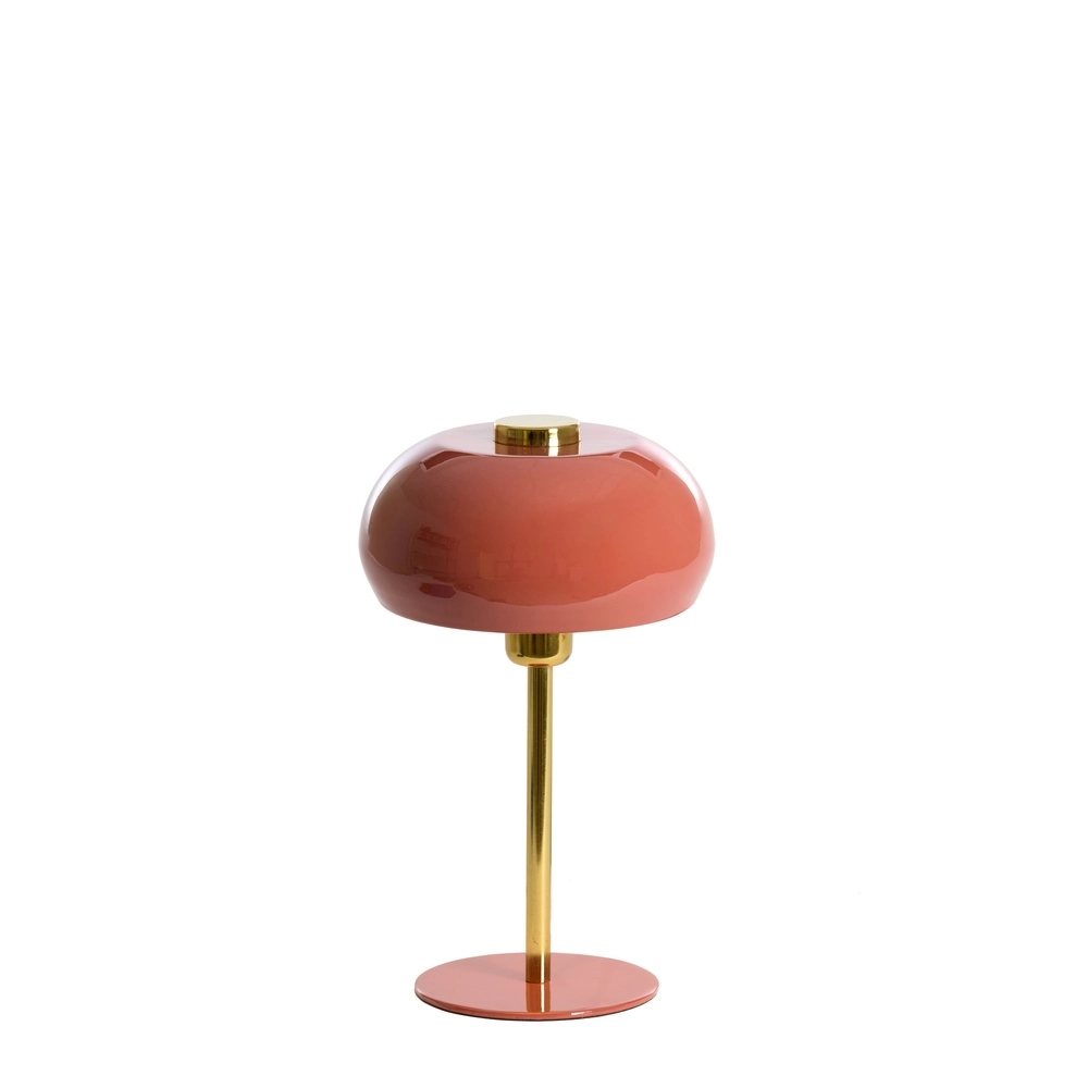 Tischlampe Surin Ø 22cm – glänzende Koralle mit Gold Light & Living 8717807743420